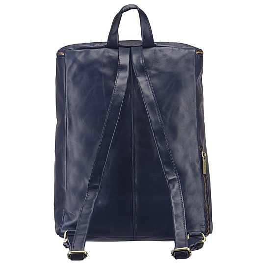 Рюкзак Dr.Koffer из натуральной кожи синий