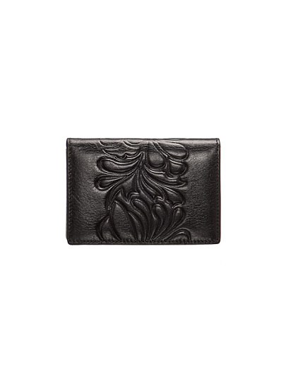 Кредитница Dr.Koffer из натуральной кожи черная