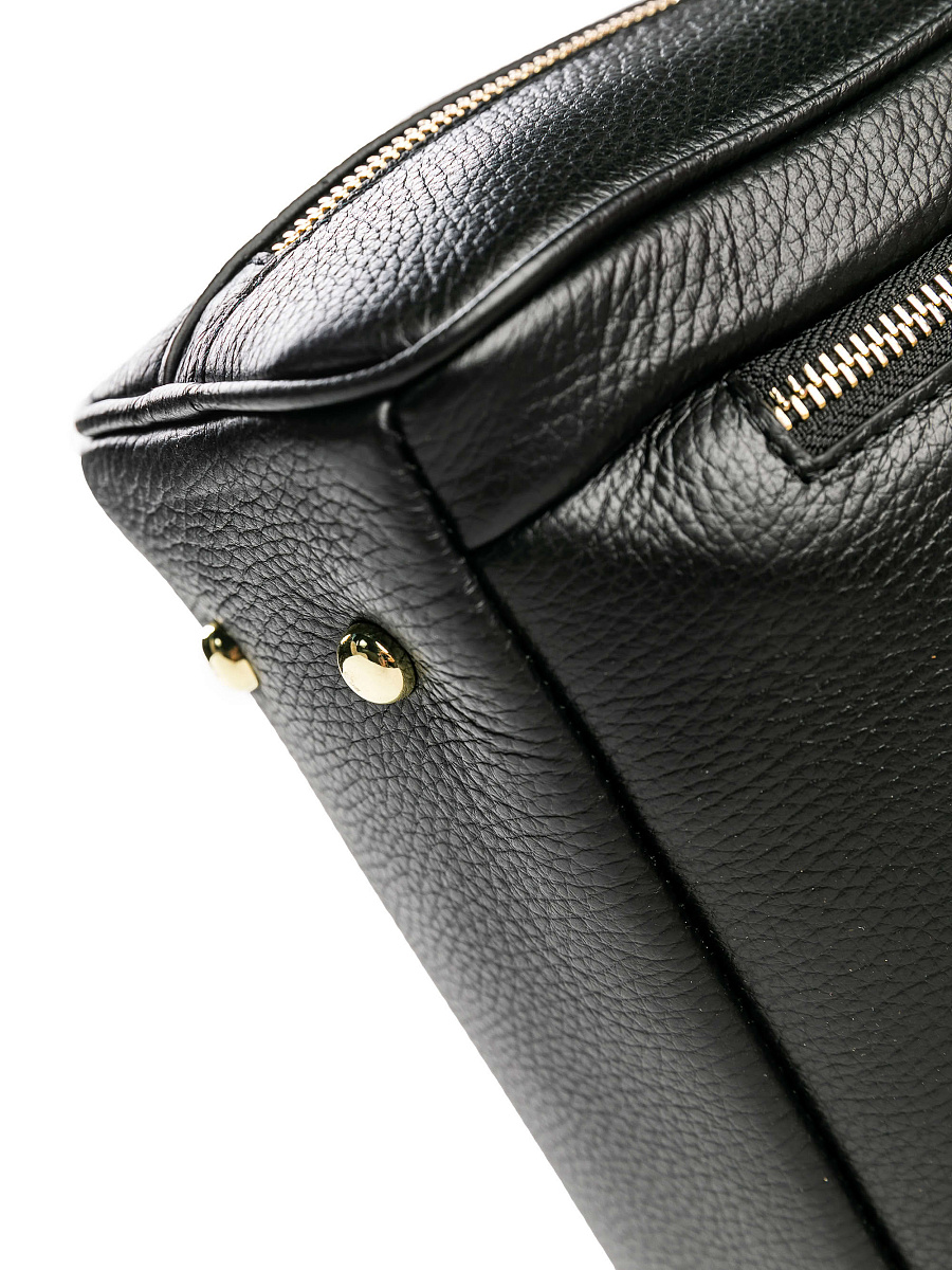 Женская сумка Dr. Koffer из натуральной кожи черная