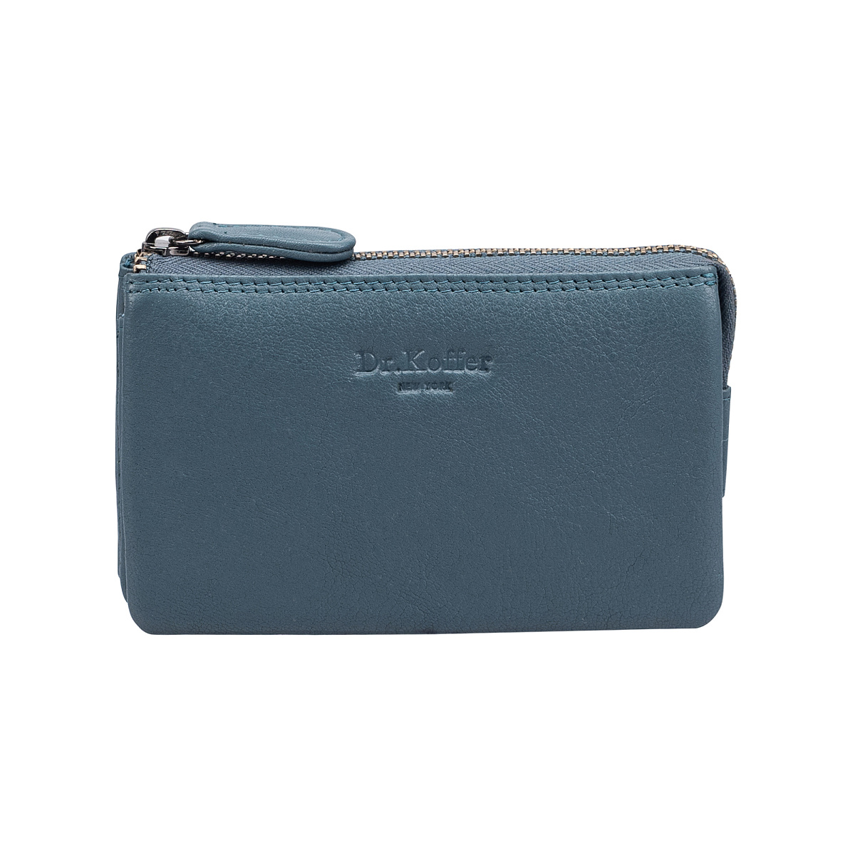 Ключница Dr.Koffer из натуральной кожи голубая