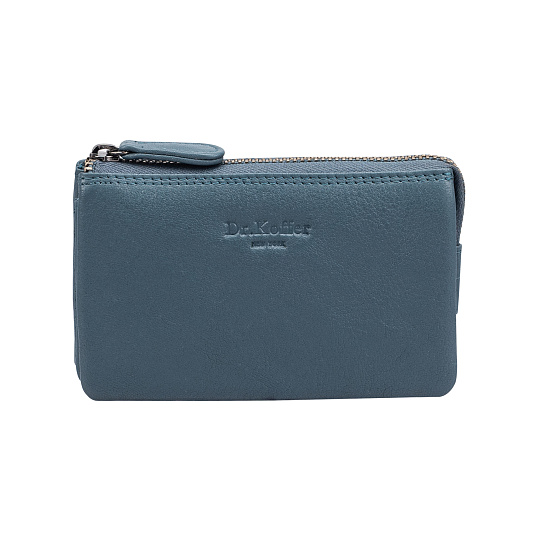 Ключница Dr.Koffer из натуральной кожи голубая