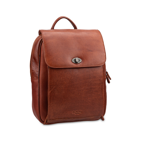 Рюкзак Dr.Koffer из натуральной кожи светло-коричневый