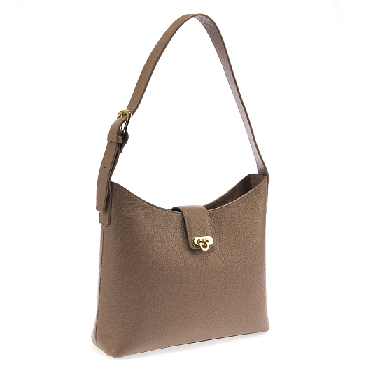 Женская сумка  Dr. Koffer из натуральной кожи бежевая