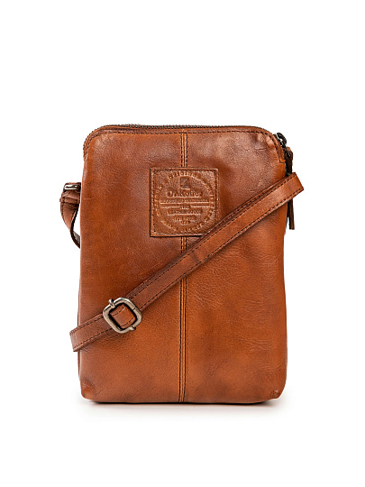 Сумка через плечо Dr.Koffer из натуральной кожи коричневая