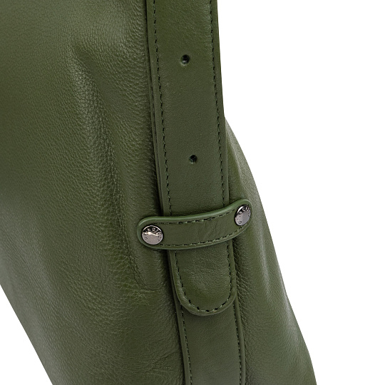 Женская сумка Dr.Koffer из натуральной кожи зеленая