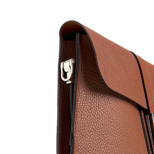 Женская сумка Dr. Koffer из натуральной кожи коричневая