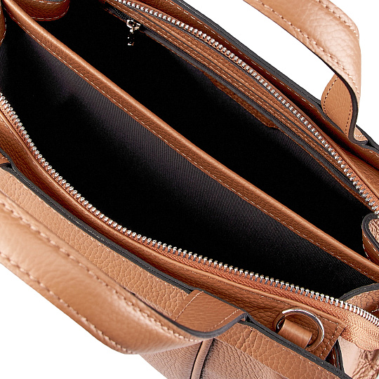 Женская сумка Dr. Koffer из натуральной кожи коричневая