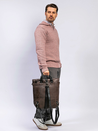 Рюкзак Dr. Koffer из натуральной кожи коричневый