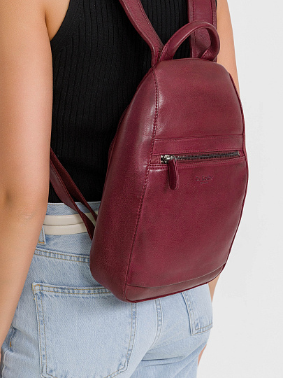 Рюкзак Dr.Koffer из натуральной кожи бордовый