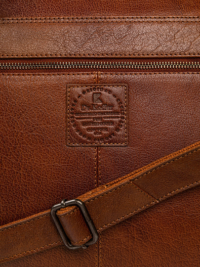 Женская сумка Dr.Koffer из натуральной кожи коричневая