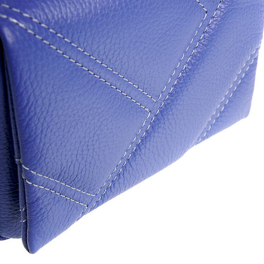 Женская сумка Dr. Koffer из натуральной кожи голубая