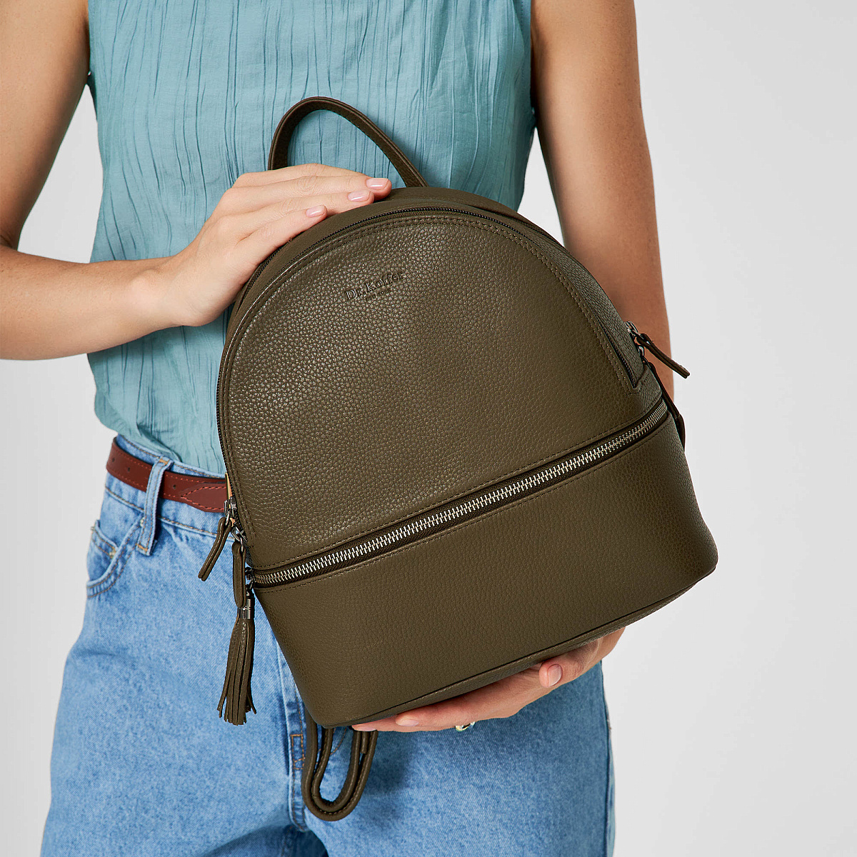 Рюкзак Dr.Koffer из натуральной кожи коричневый