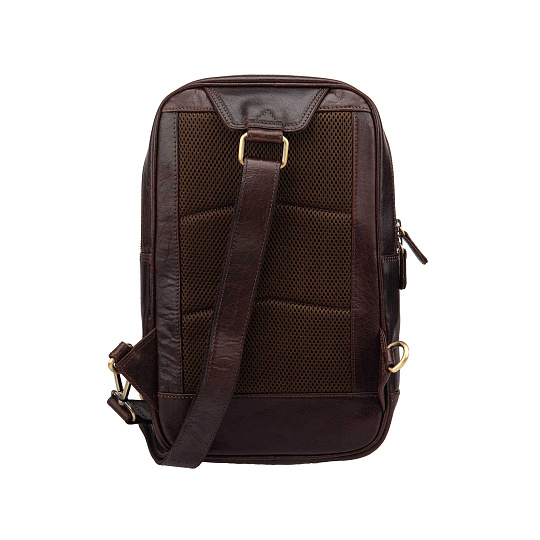 Рюкзак Dr.Koffer из натуральной кожи темно-коричневый