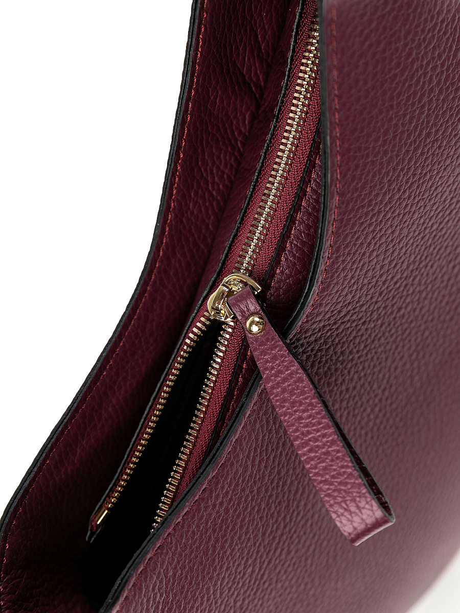 Женская сумка Dr.Koffer из натуральной кожи бордовая