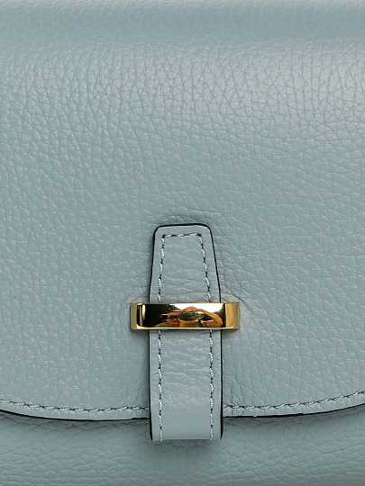 Женская сумка Dr. Koffer из натуральной кожи голубая