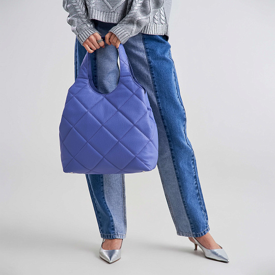 Женская сумка Dr. Koffer из натуральной кожи фиолетовая