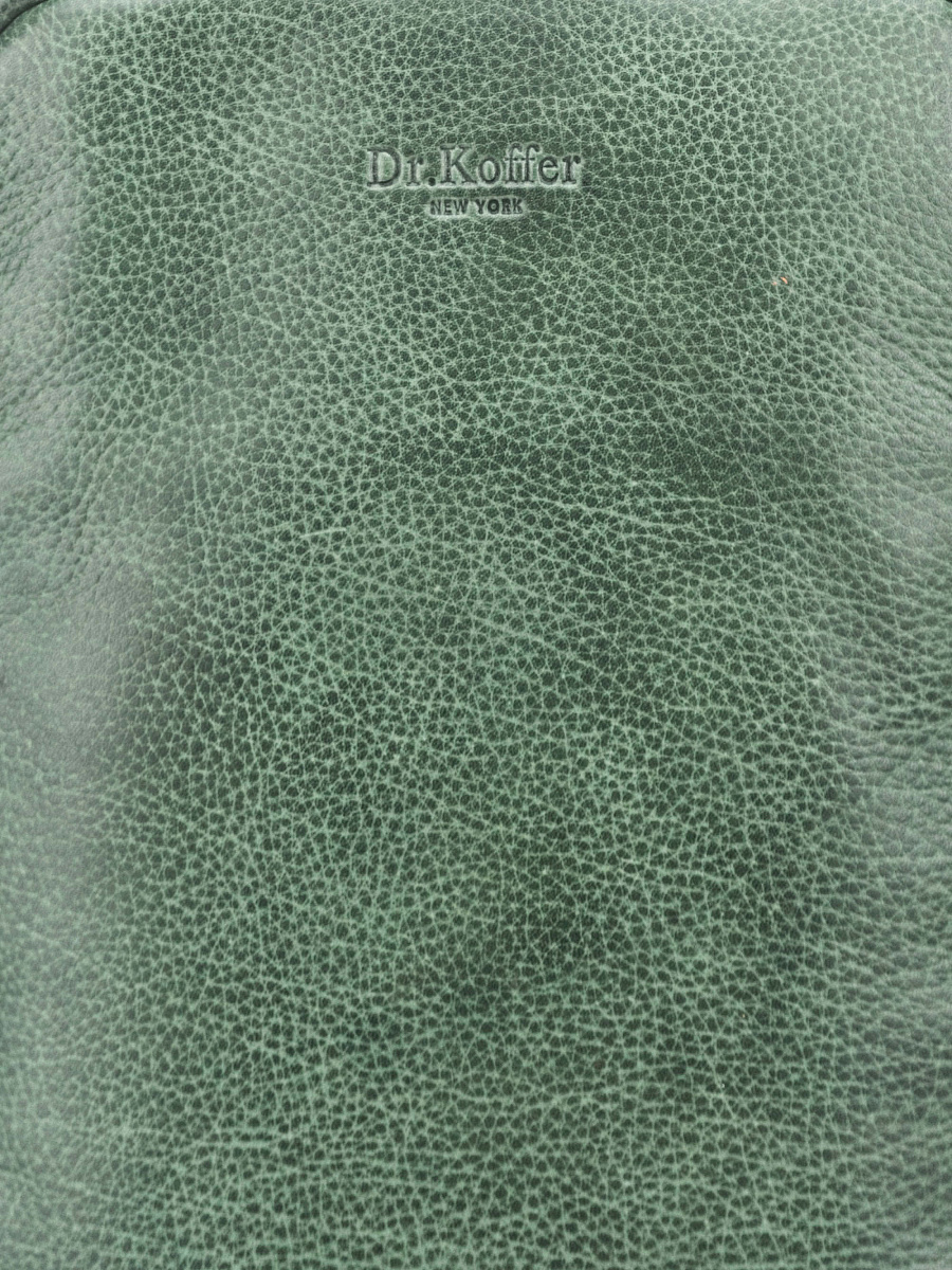 Рюкзак Dr. Koffer из натуральной кожи зеленый