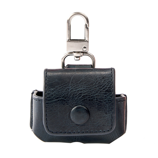 Чехол для AirPods из натуральной кожи синий Dr.Koffer