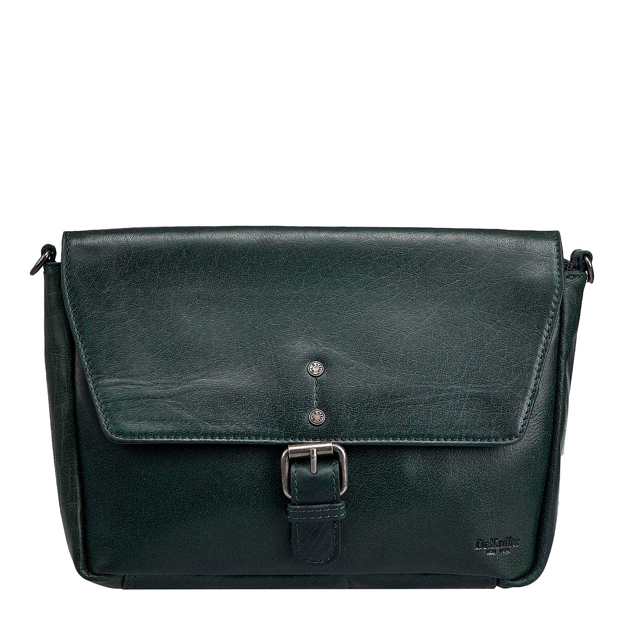 Женская сумка Dr.Koffer из натуральной кожи зеленая