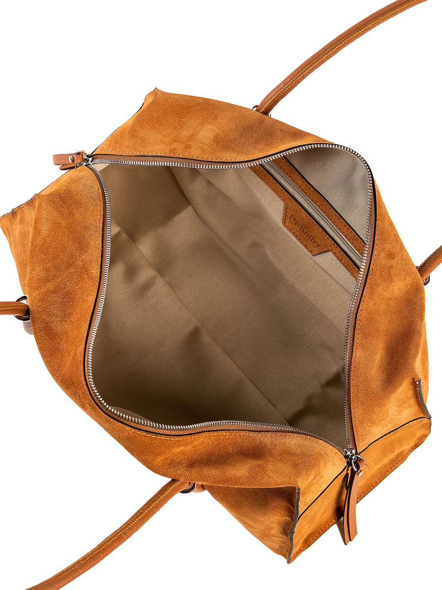 Женская сумка Dr. Koffer из натуральной кожи коричневая