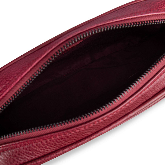 Сумка через плечо Dr.Koffer из натуральной кожи красная