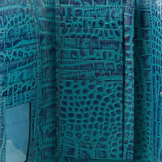 Портмоне Dr.Koffer из натуральной кожи синее