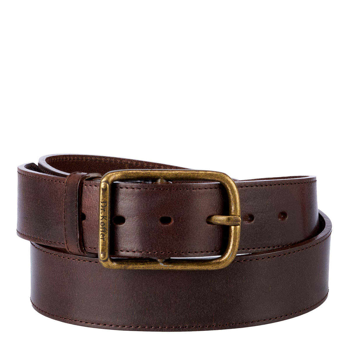 Ремень Dr. Koffer из натуральной кожи коричневый