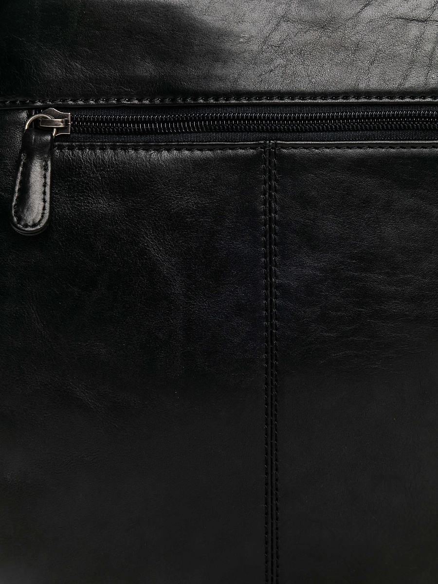 Сумка через плечо Dr.Koffer из натуральной кожи черная