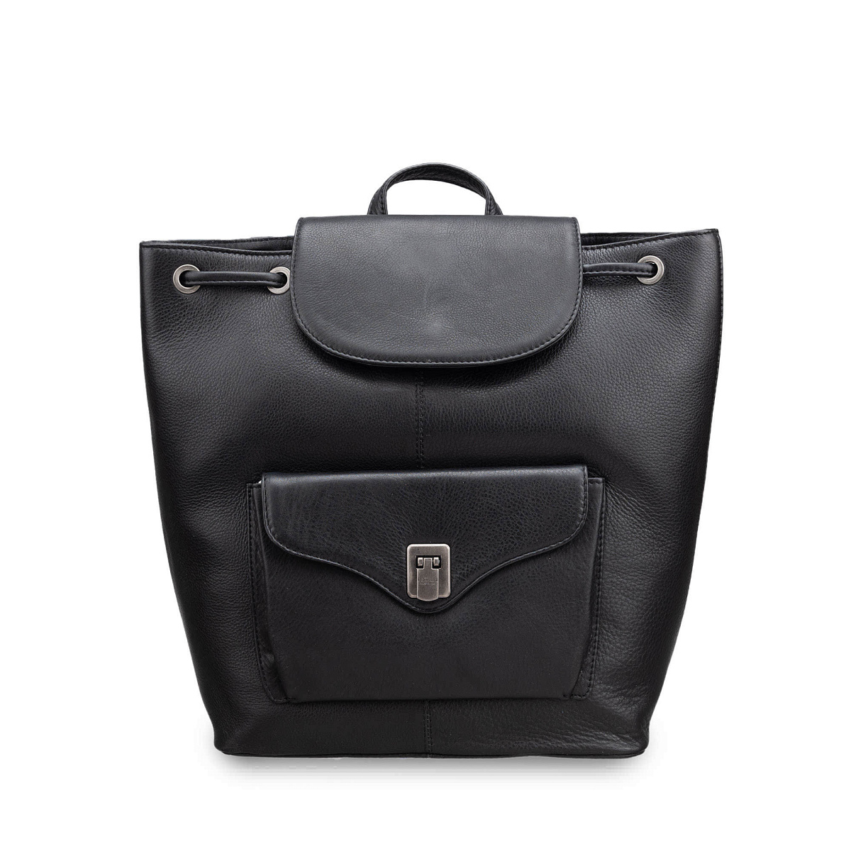 Рюкзак Dr.Koffer из натуральной кожи черный