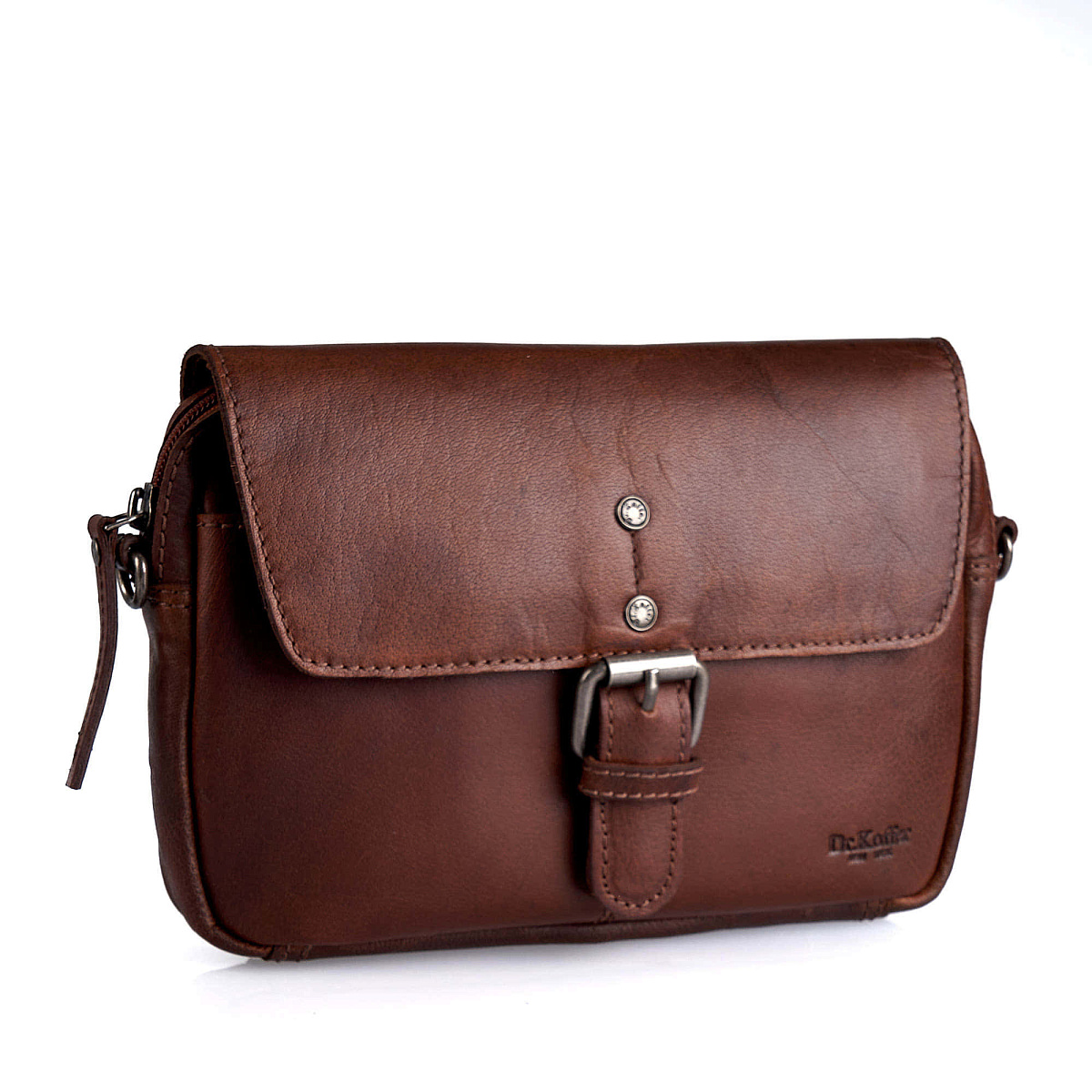 Женская сумка Dr.Koffer из натуральной кожи светло-коричневая
