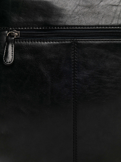 Сумка через плечо Dr.Koffer из натуральной кожи черная