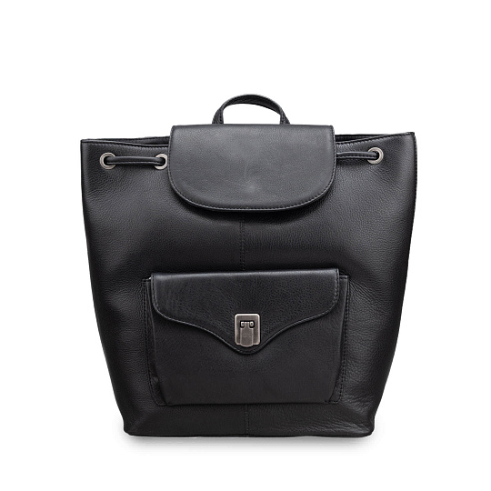 Рюкзак Dr.Koffer из натуральной кожи черный