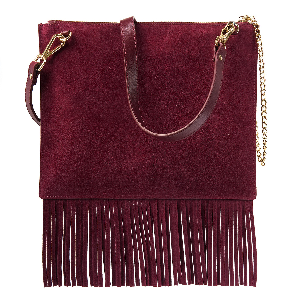 Женская сумка  Dr. Koffer из натуральной кожи бордовая