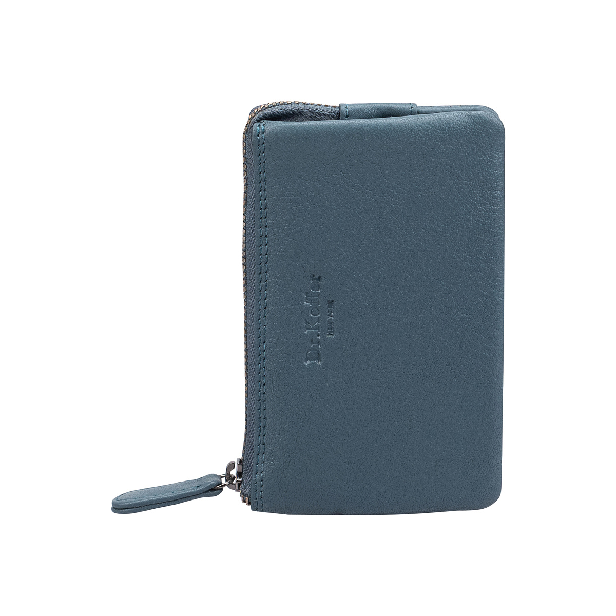 Ключница Dr.Koffer из натуральной кожи голубая