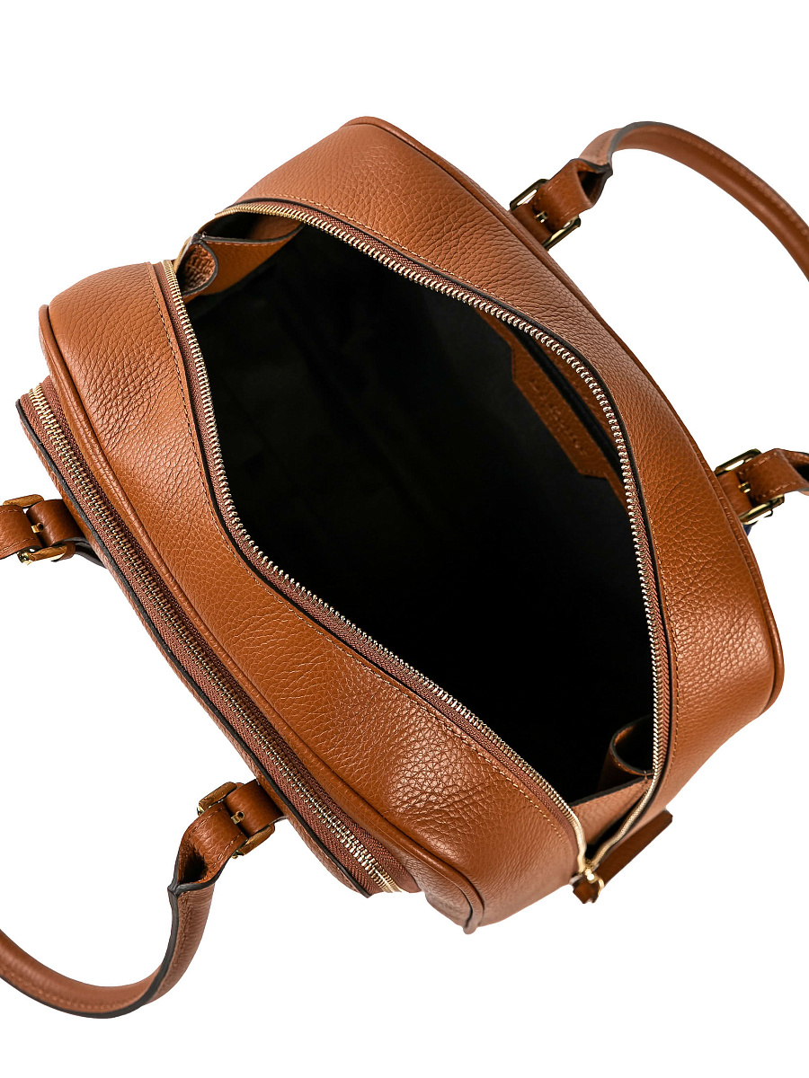 Женская сумка Dr. Koffer из натуральной кожи коричневая