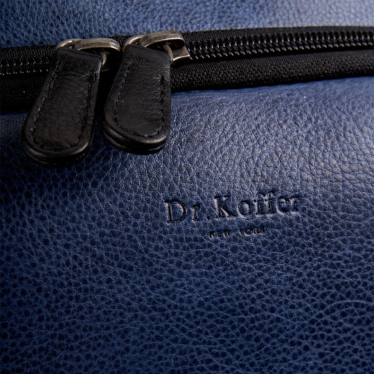 Рюкзак Dr.Koffer из натуральной кожи синий