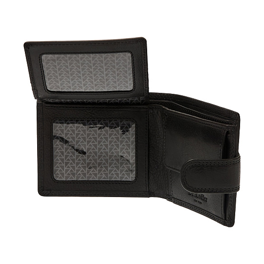 Портмоне Dr.Koffer из натуральной кожи черное