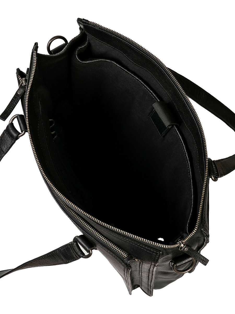 Женская сумка Dr.Koffer из натуральной кожи черная