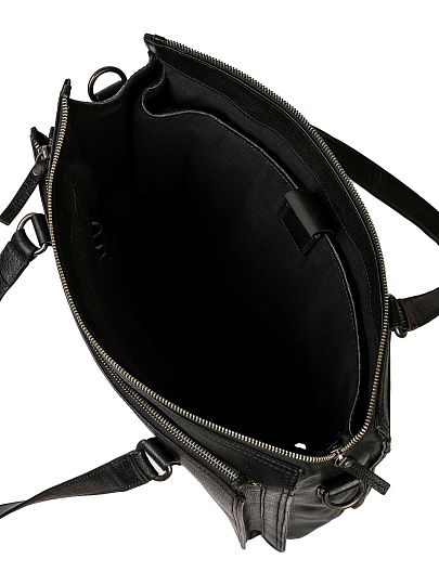 Женская сумка Dr.Koffer из натуральной кожи черная