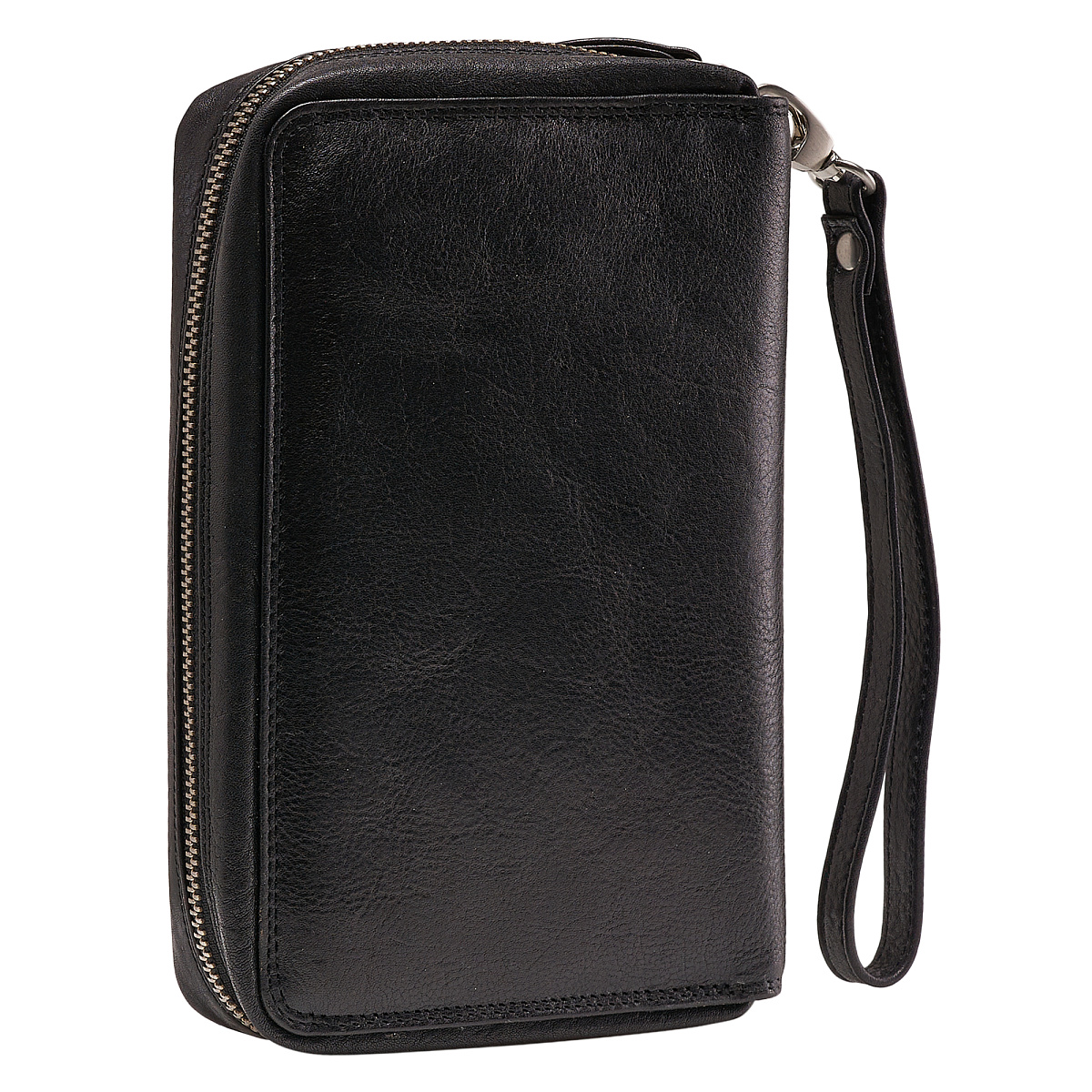 Сумка барсетка из натуральной кожи Dr. Koffer черная