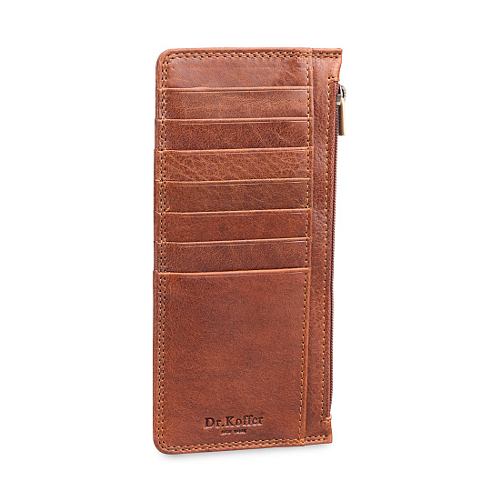Кредитница Dr.Koffer из натуральной кожи коричневая