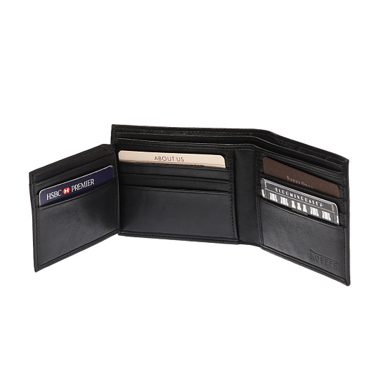 Портмоне Dr.Koffer из натуральной кожи черное