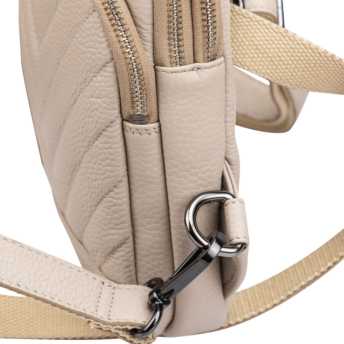 Рюкзак Dr.Koffer из натуральной кожи бежевый