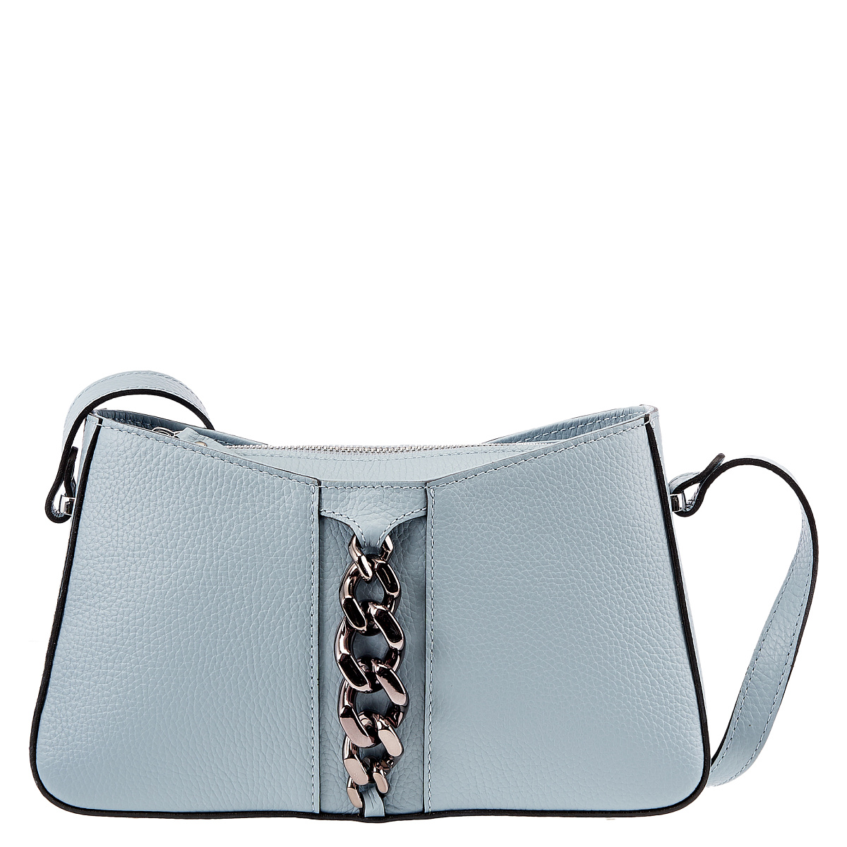 Женская сумка Dr. Koffer из натуральной кожи голубая