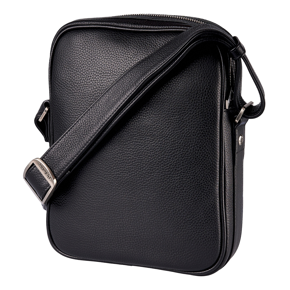 Сумка через плечо Dr.Koffer из натуральной кожи черная