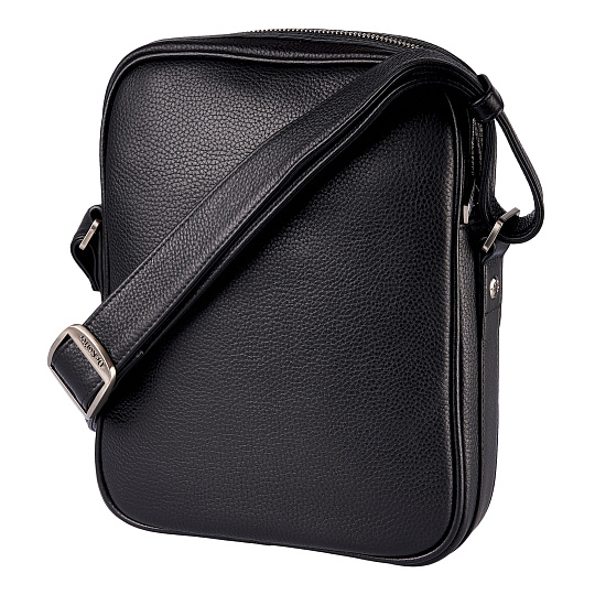 Сумка через плечо Dr.Koffer из натуральной кожи черная