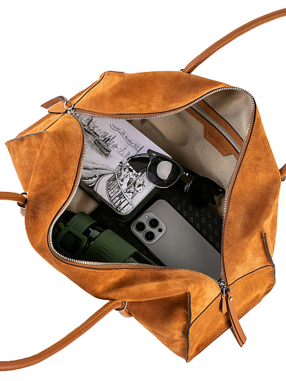 Женская сумка Dr. Koffer из натуральной кожи коричневая