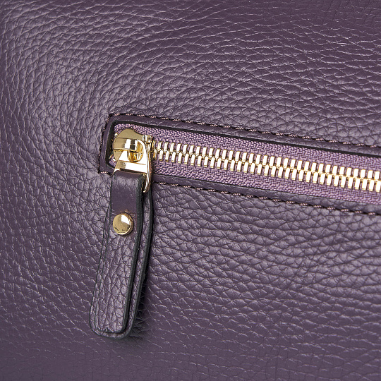 Женская сумка Dr. Koffer из натуральной кожи фиолетовая