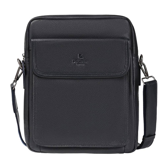 Сумка через плечо Dr.Koffer из натуральной кожи синяя