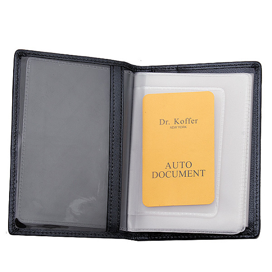 Обложка для автодокументов из натуральной кожи Dr. Koffer